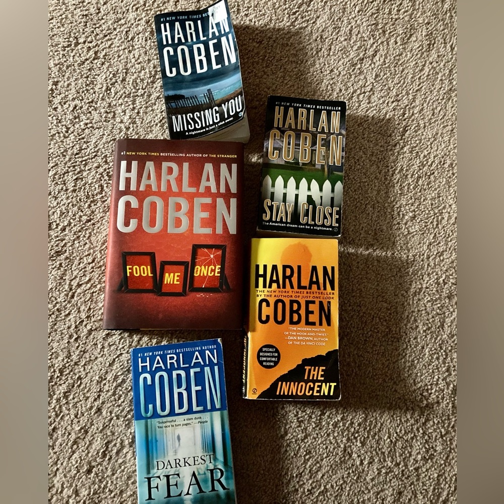Harlan Coben Book Bundle - 1 hardcover, 4 paperback